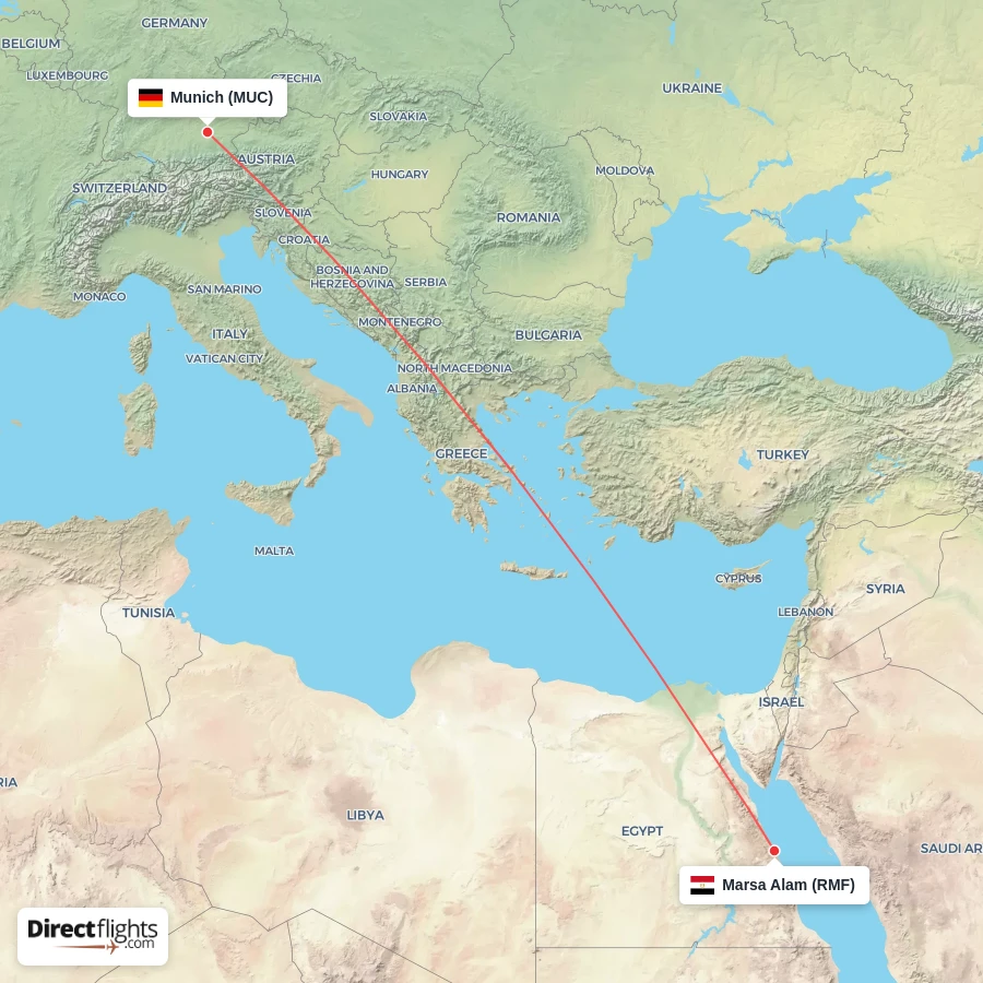 MUC - RMF route map