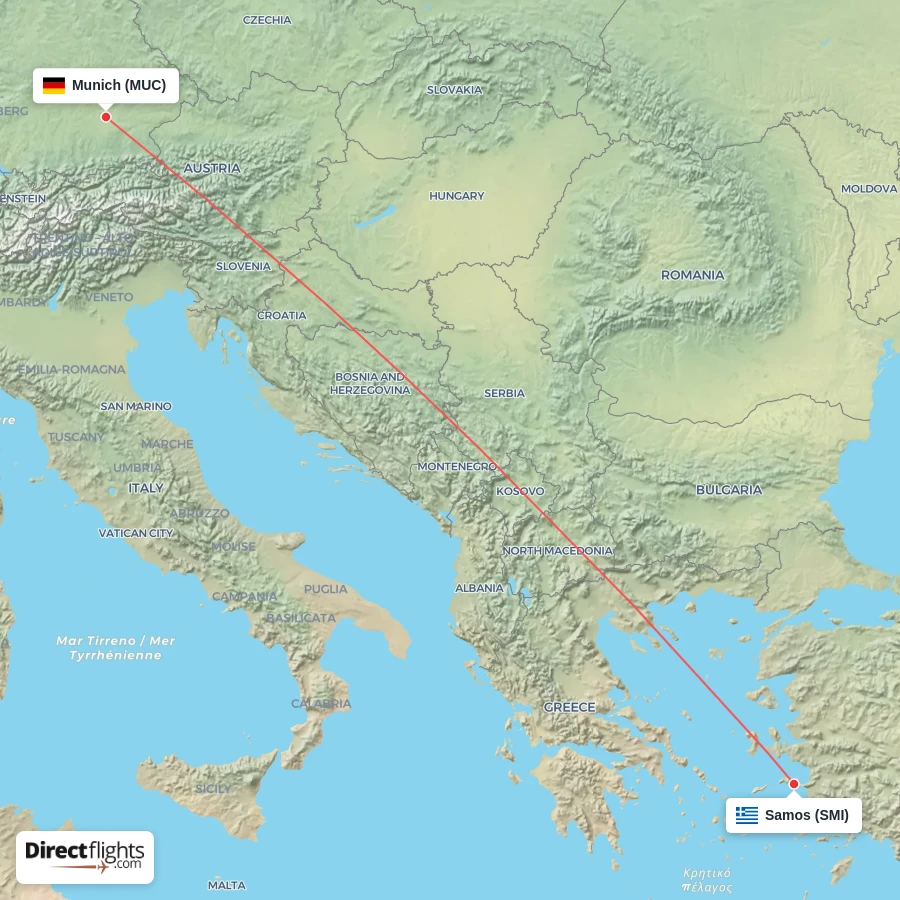 MUC - SMI route map