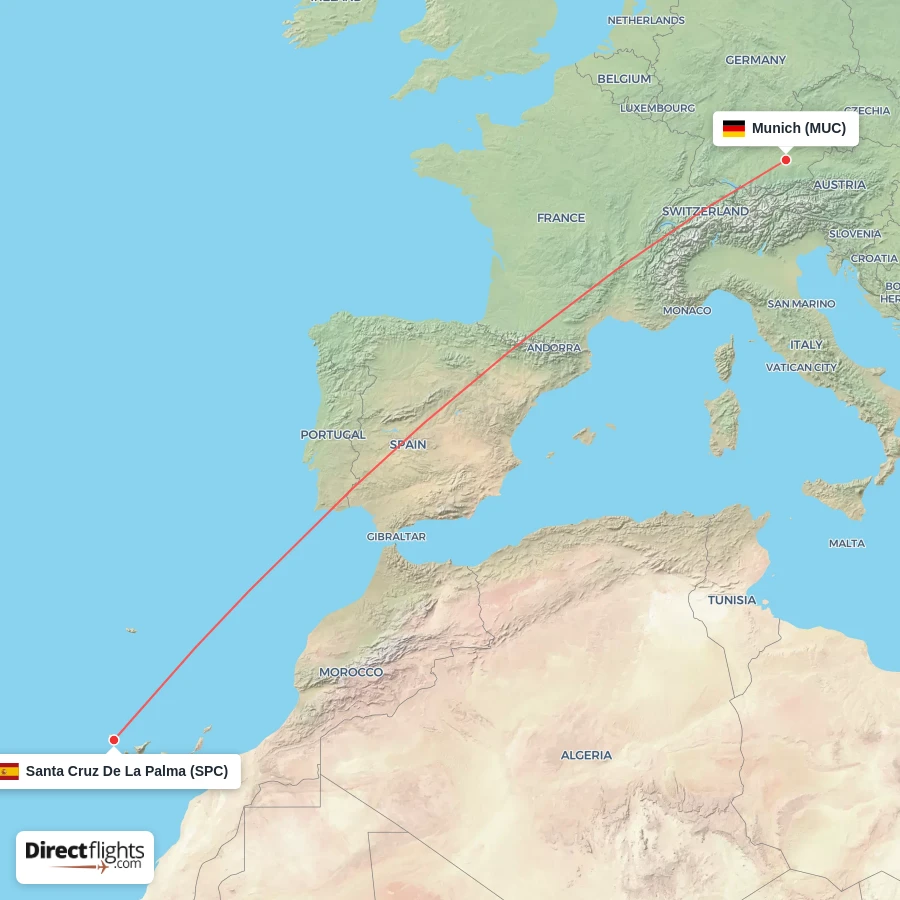 MUC - SPC route map
