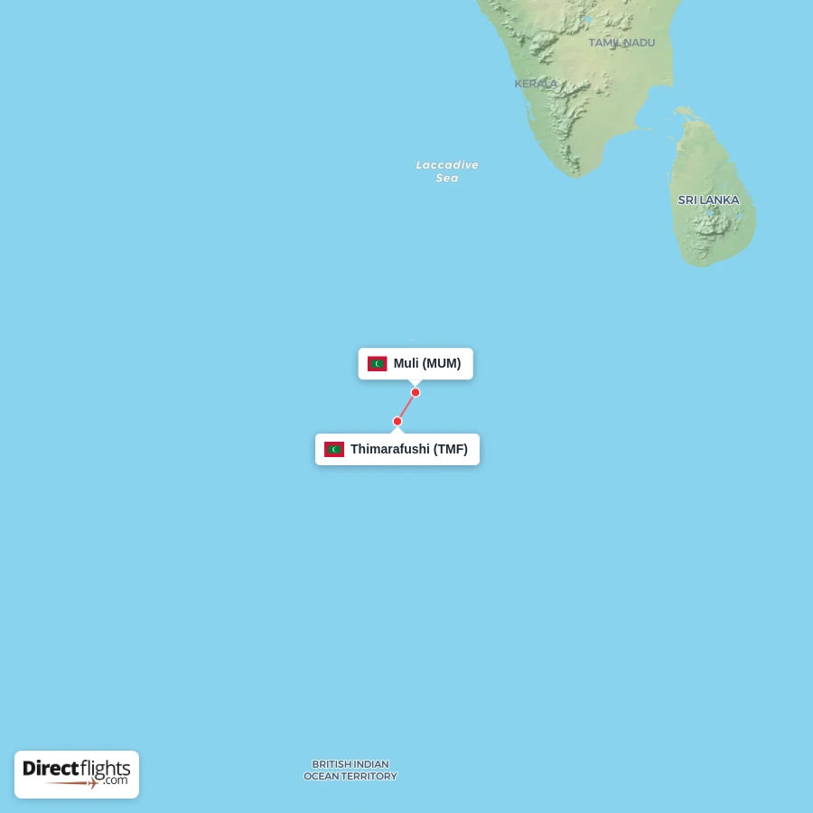 MUM - TMF route map