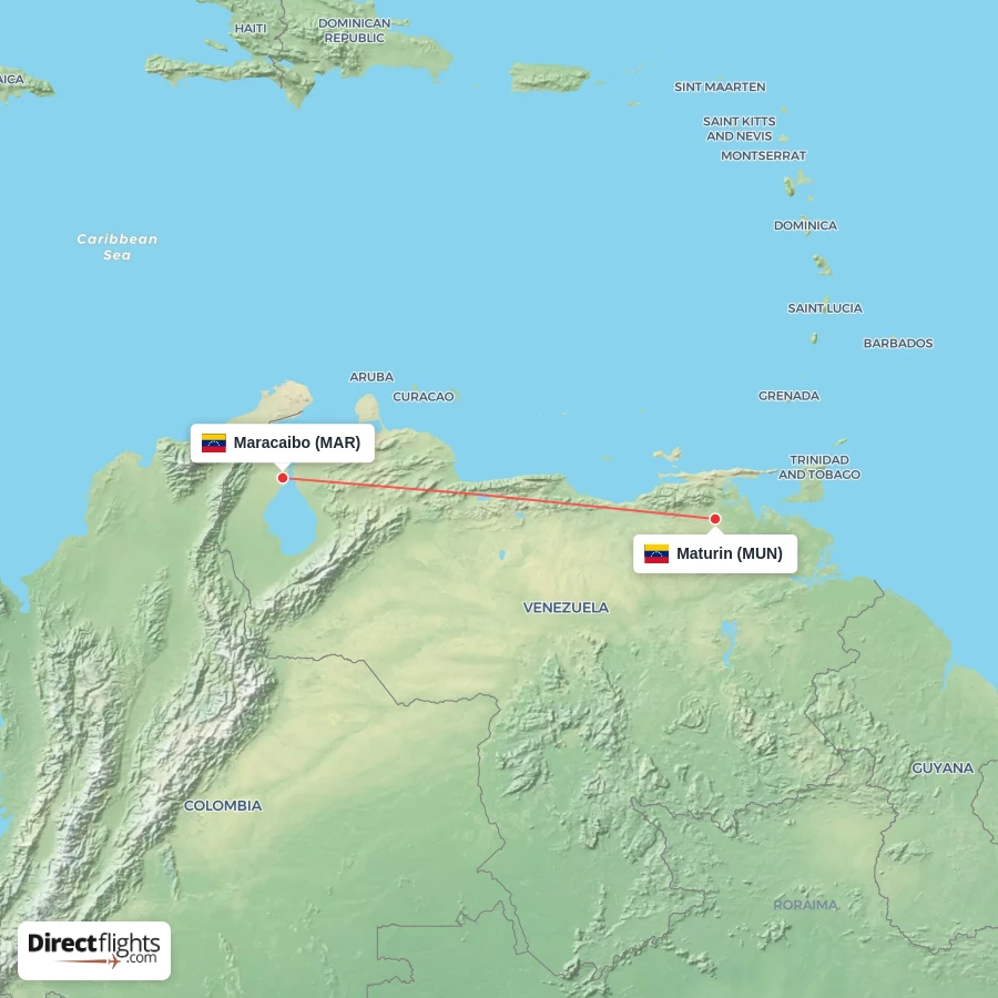 MUN - MAR route map