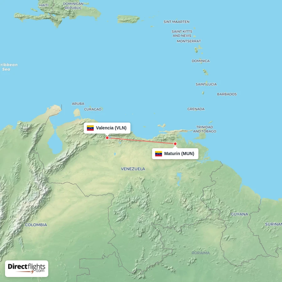 MUN - VLN route map
