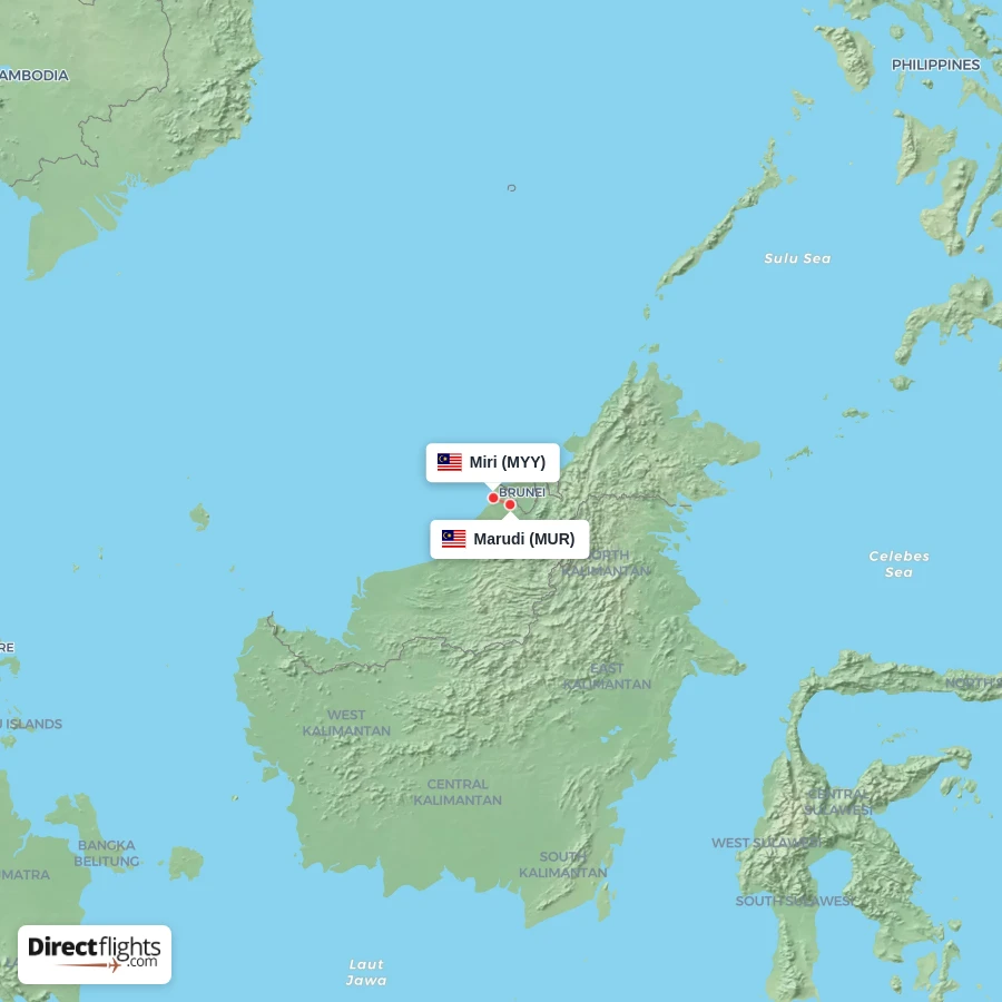 MUR - MYY route map