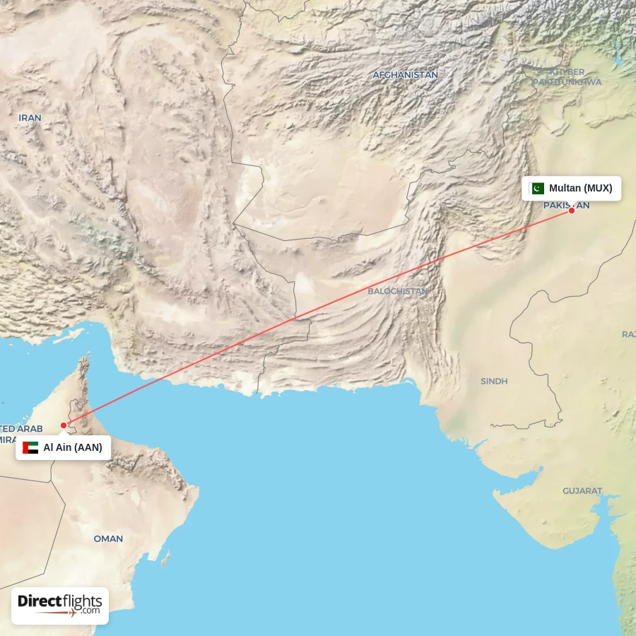 MUX - AAN route map