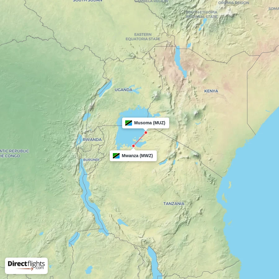 MUZ - MWZ route map