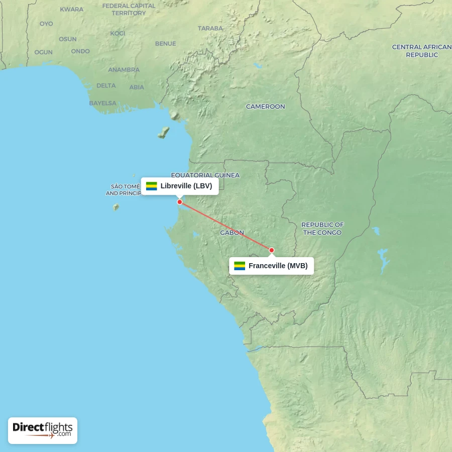 MVB - LBV route map