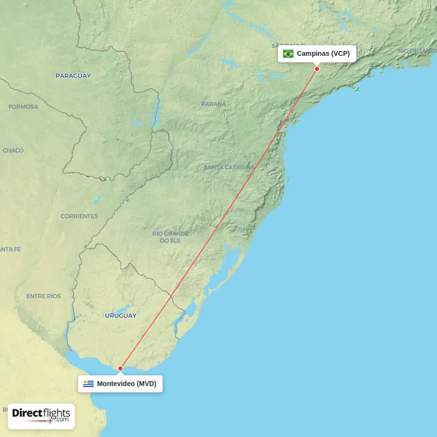 MVD - VCP route map