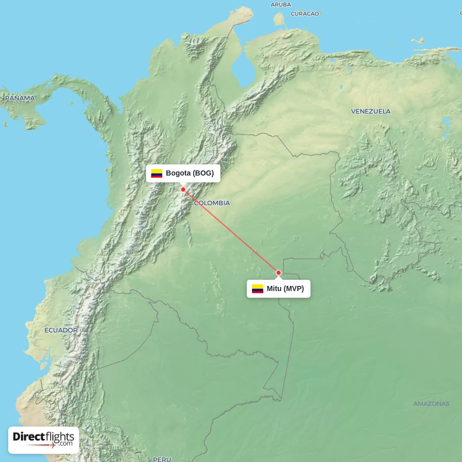 MVP - BOG route map