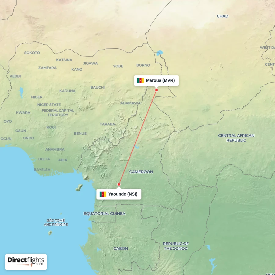 MVR - NSI route map