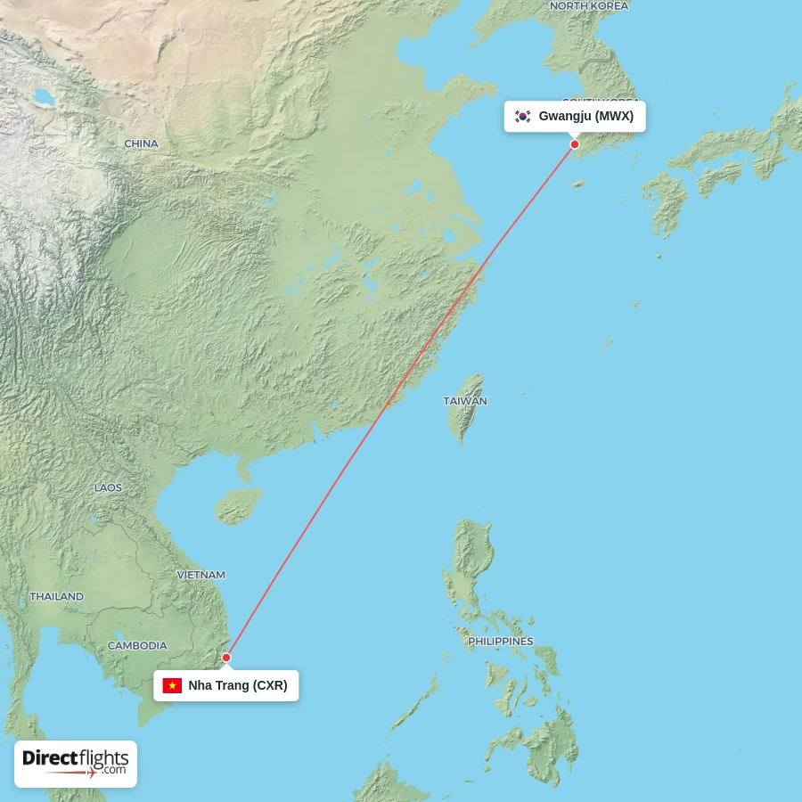 MWX - CXR route map