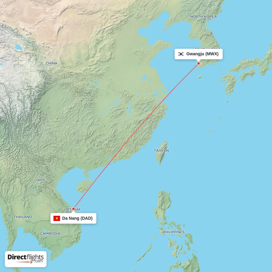 MWX - DAD route map