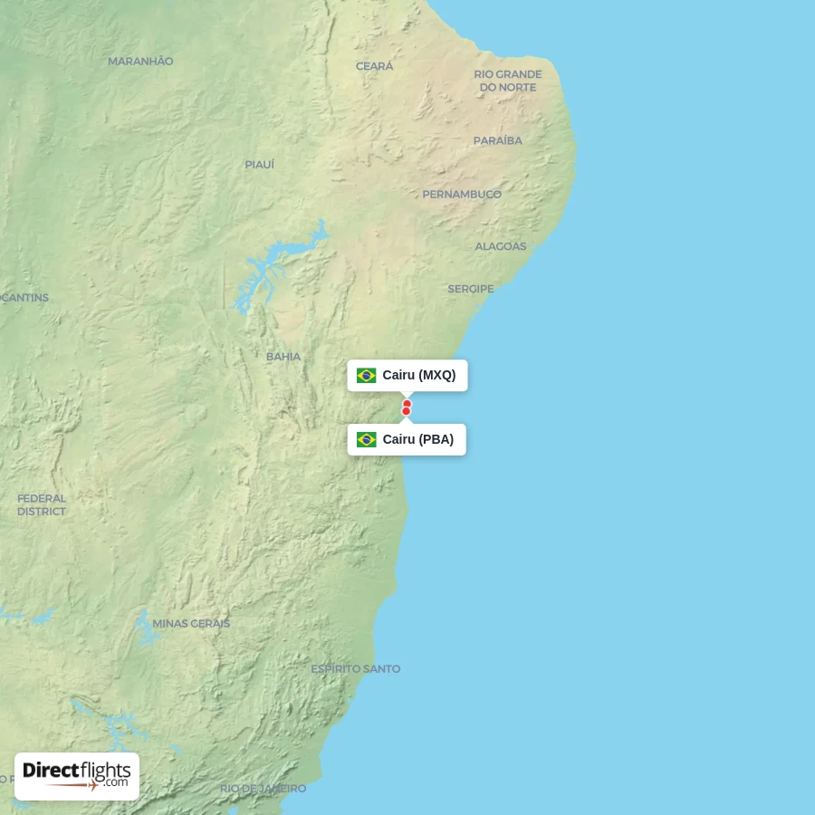 MXQ - PBA route map
