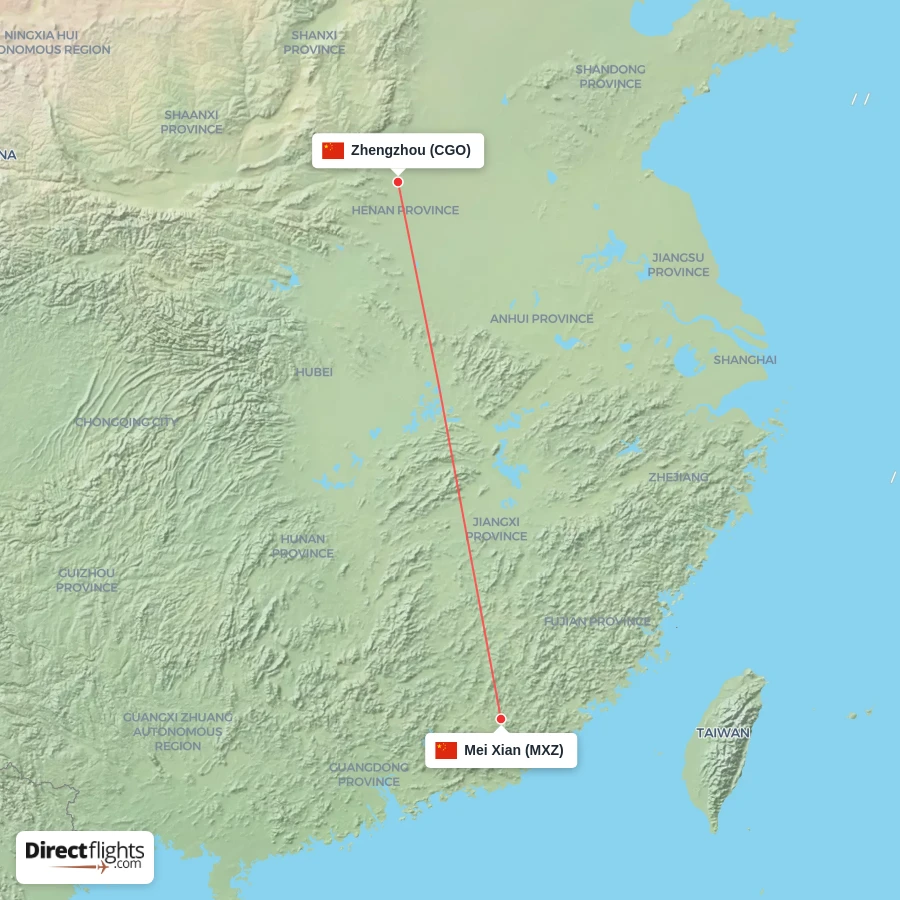 MXZ - CGO route map