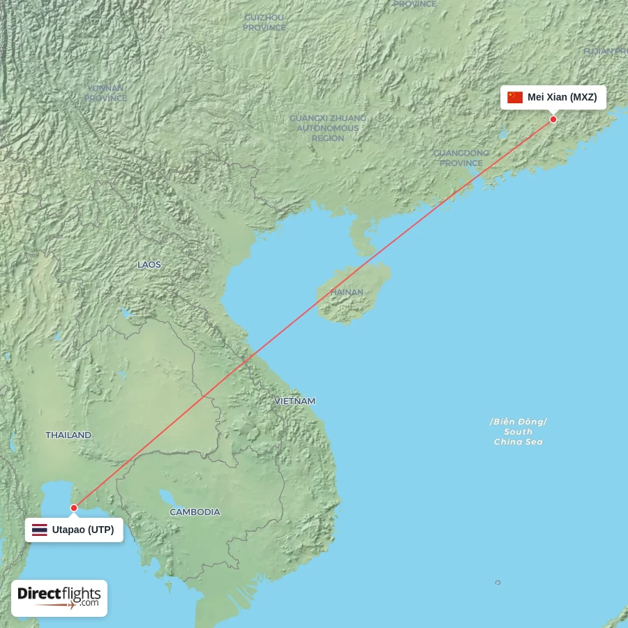 MXZ - UTP route map