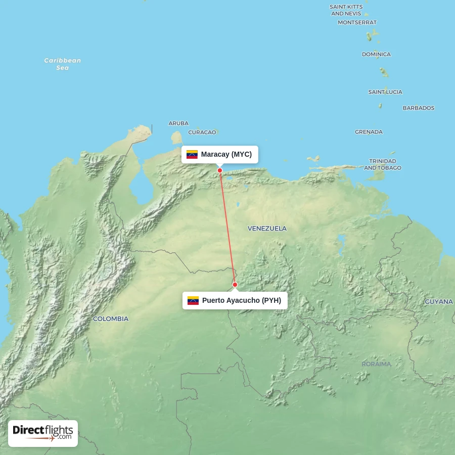 MYC - PYH route map