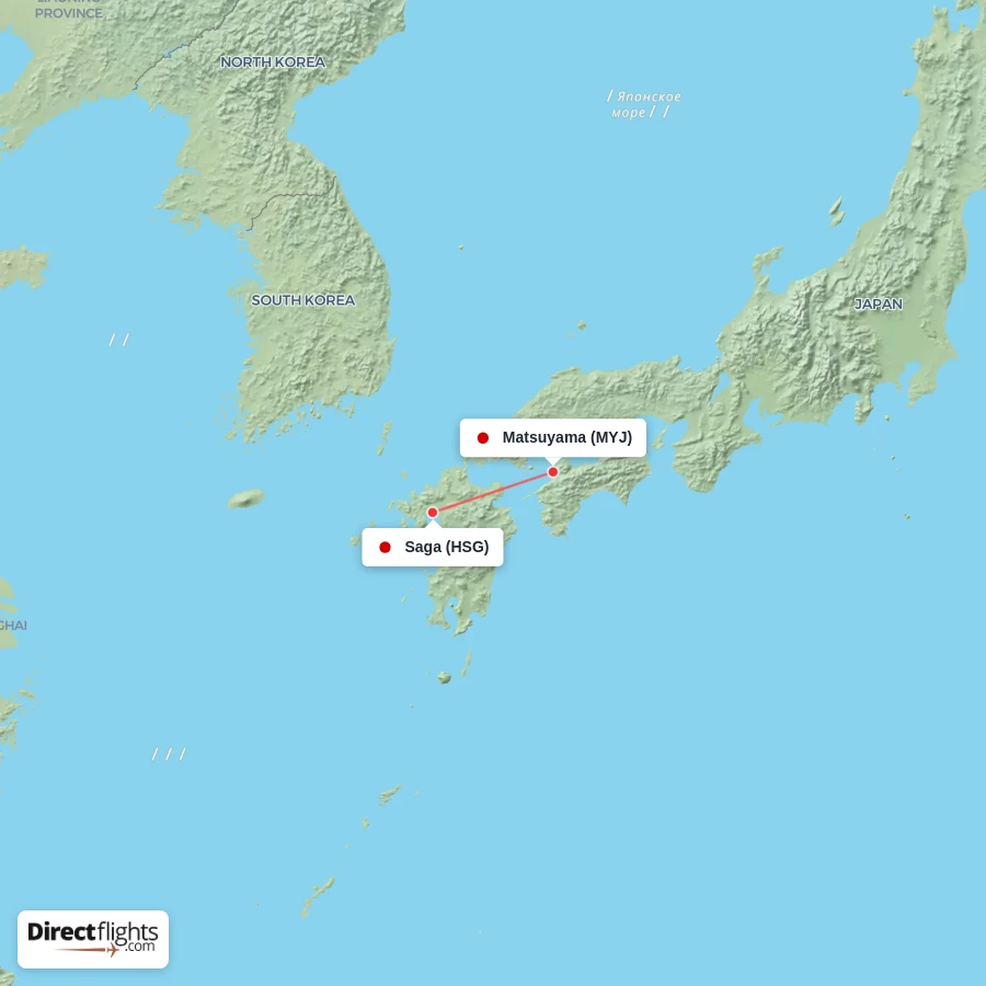 MYJ - HSG route map