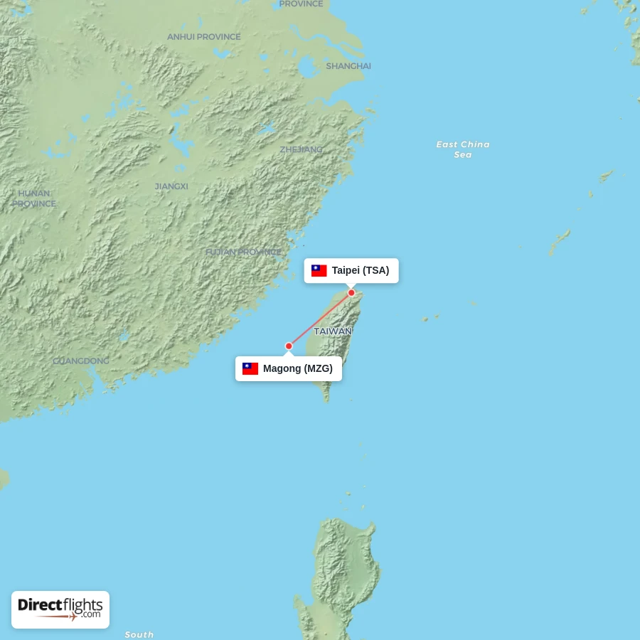 MZG - TSA route map