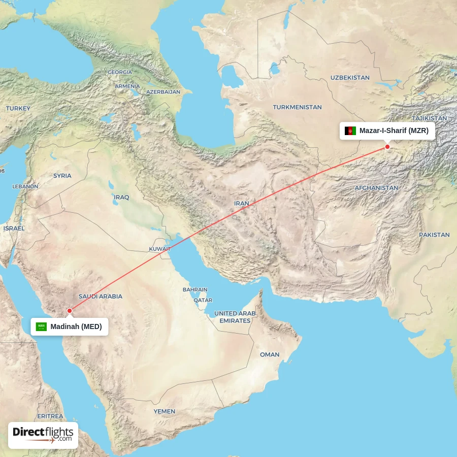 MZR - MED route map