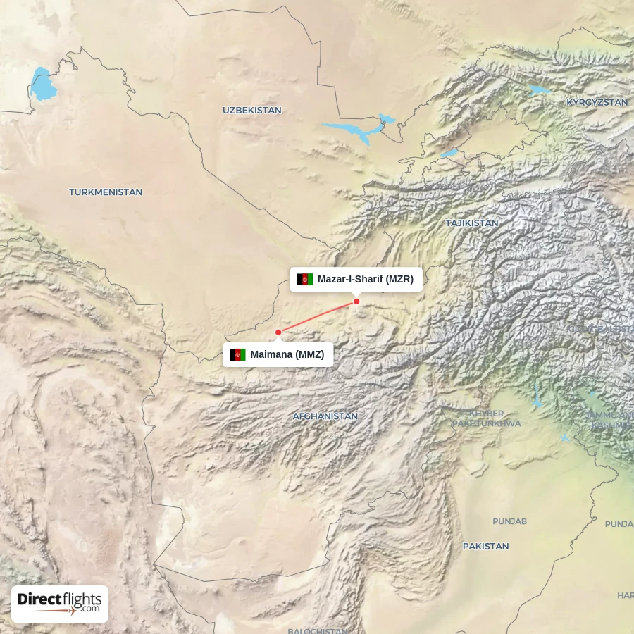 MZR - MMZ route map