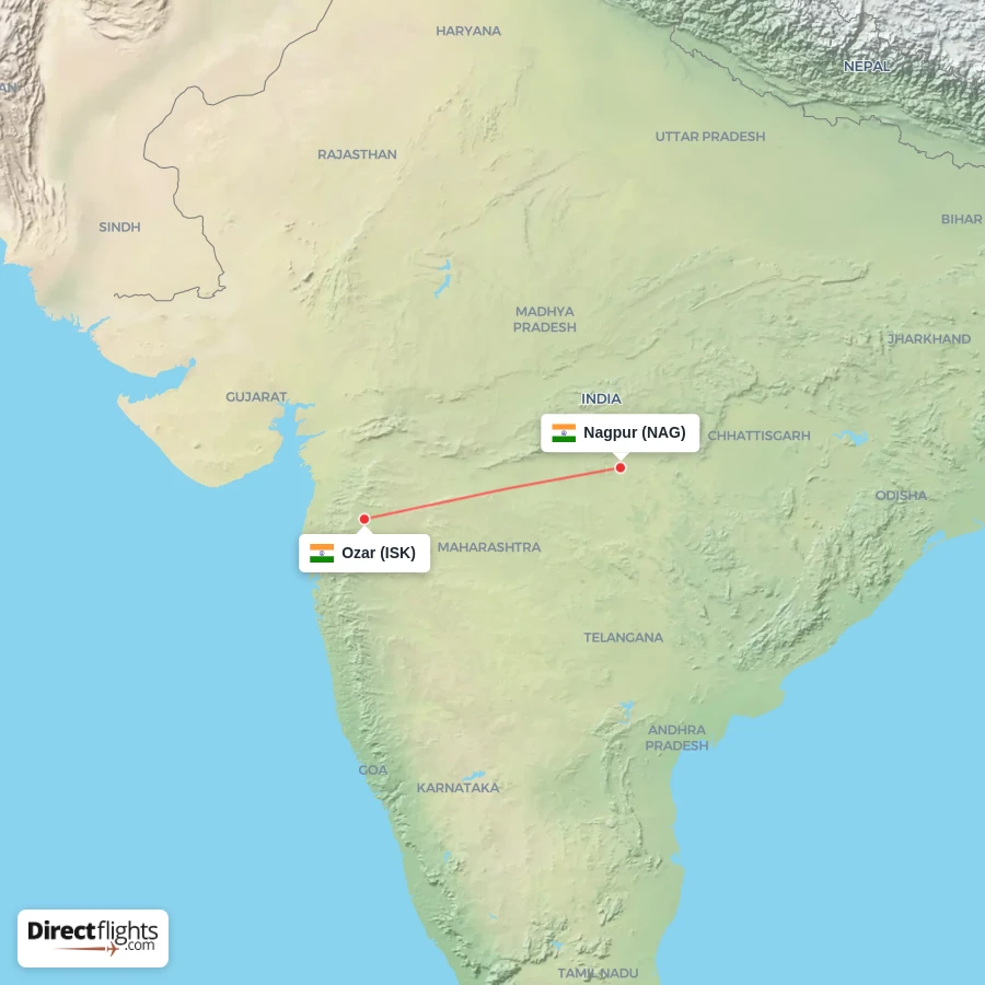 NAG - ISK route map