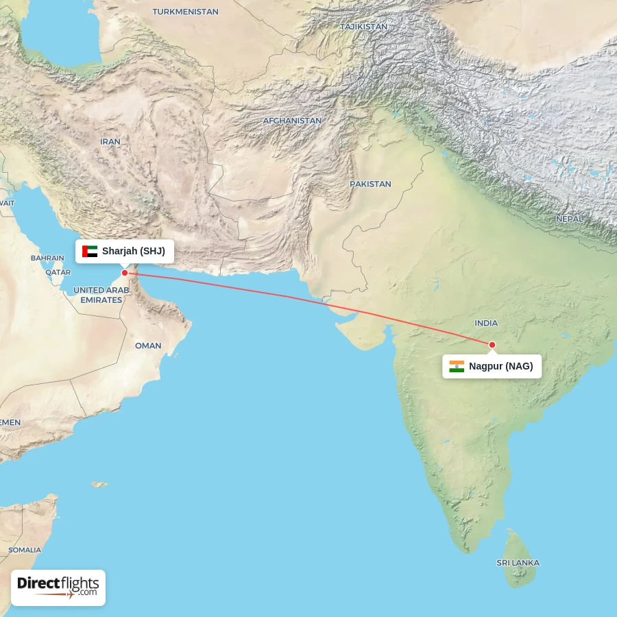 NAG - SHJ route map