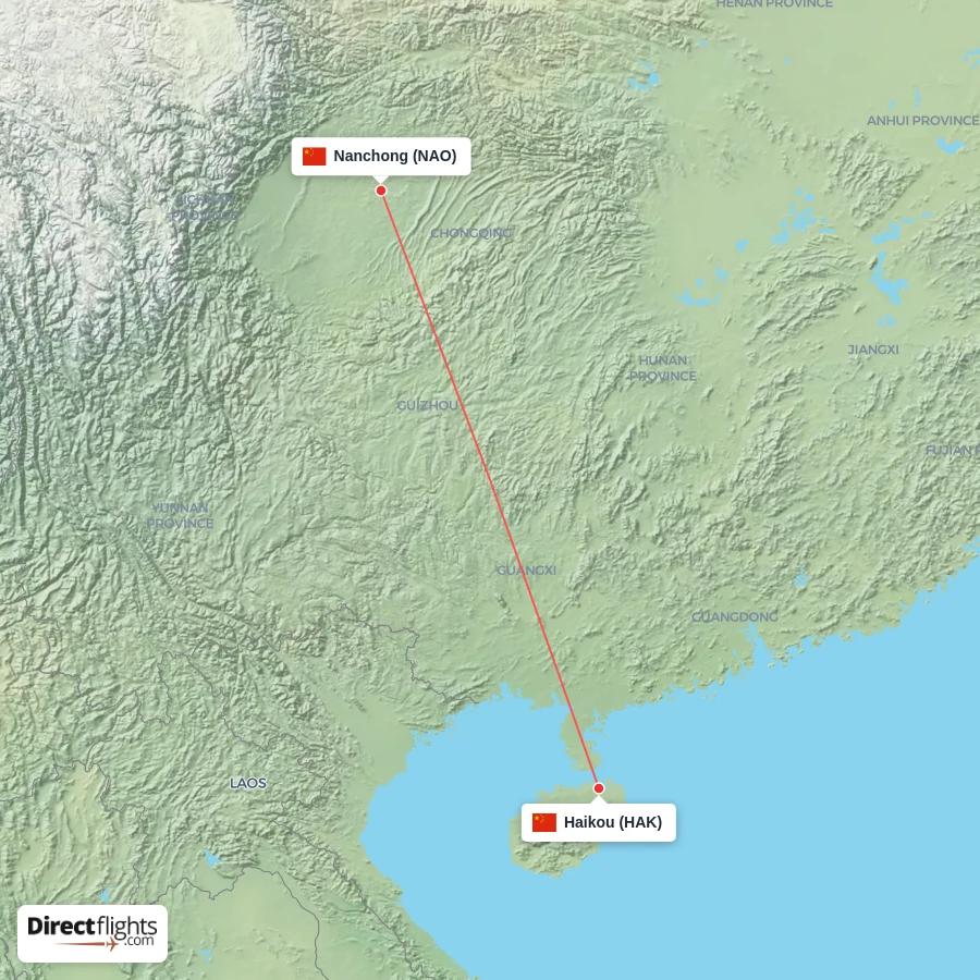 NAO - HAK route map