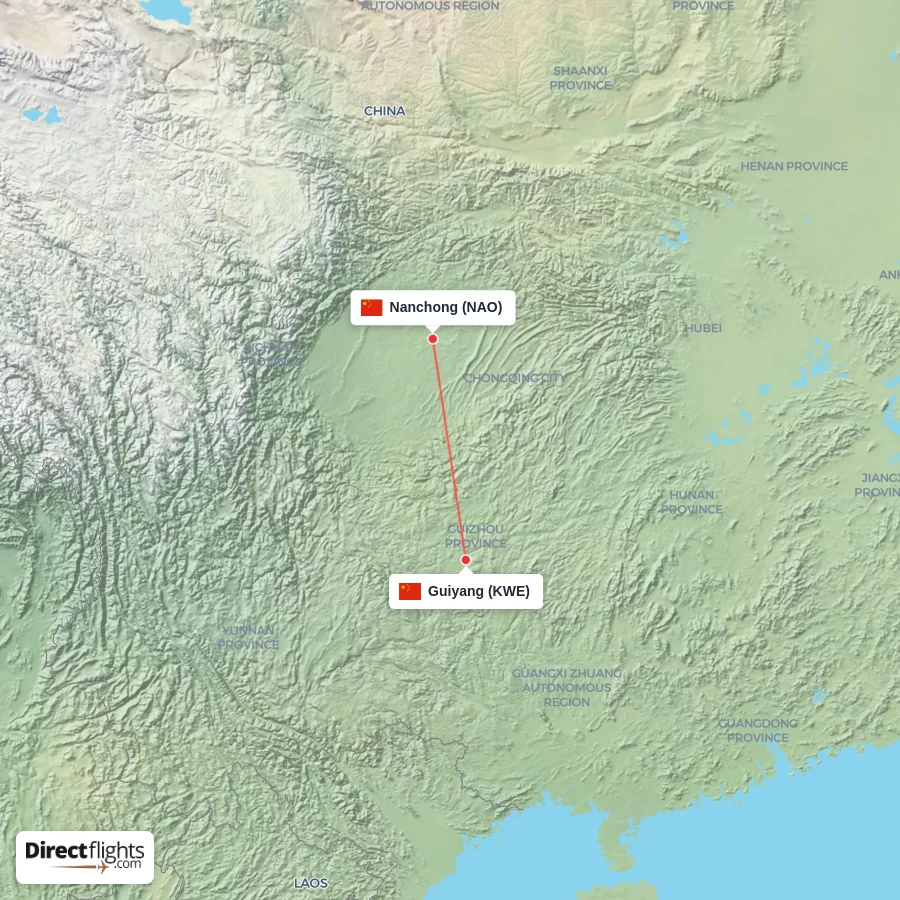 NAO - KWE route map