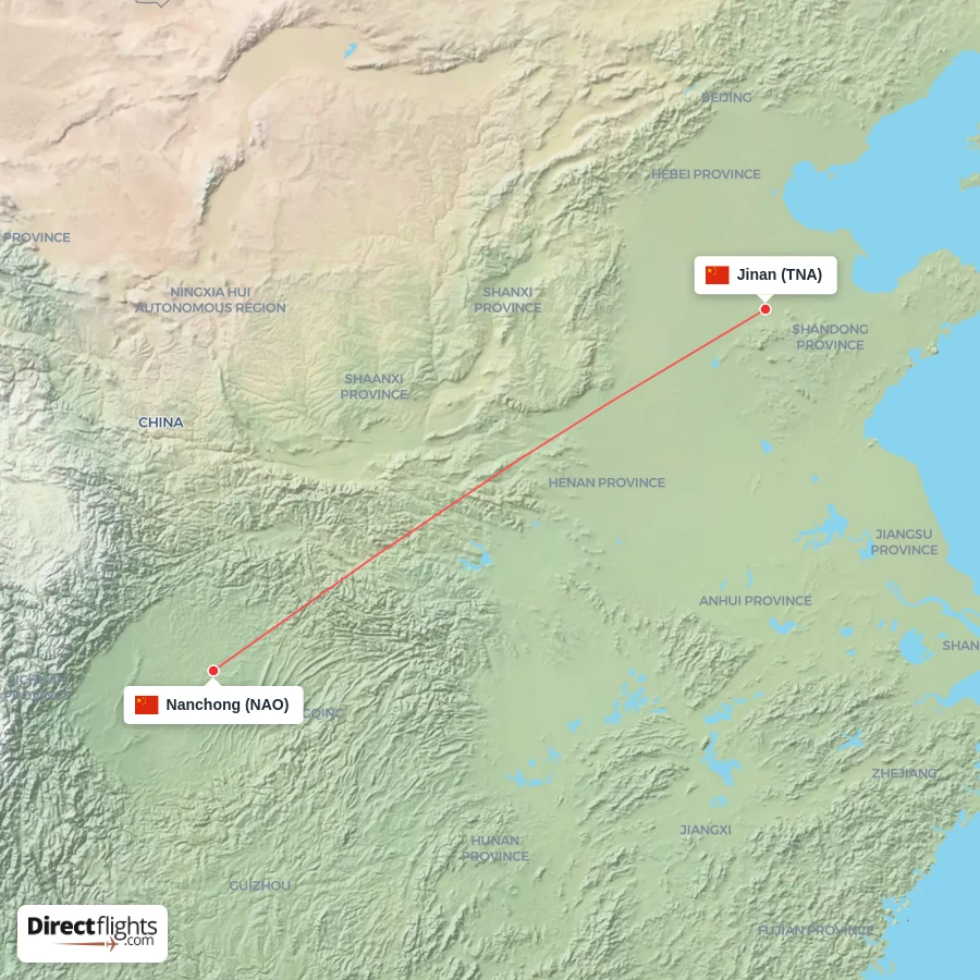NAO - TNA route map