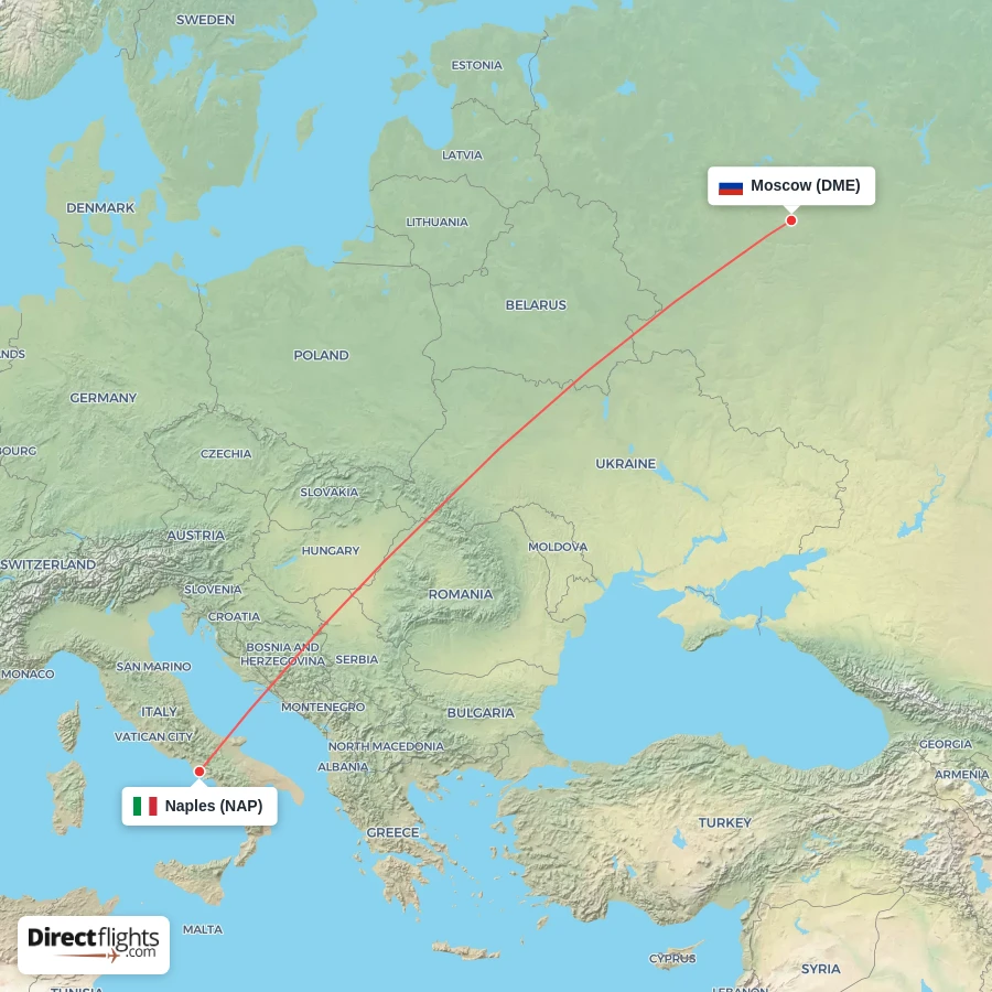 NAP - DME route map