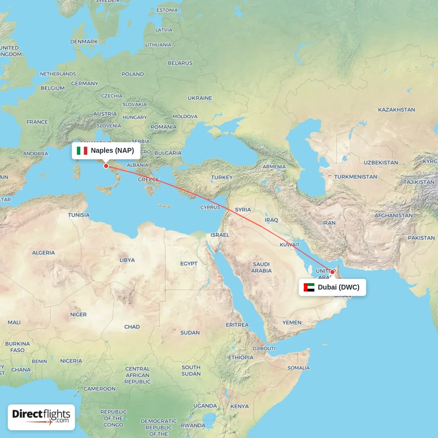 NAP - DWC route map