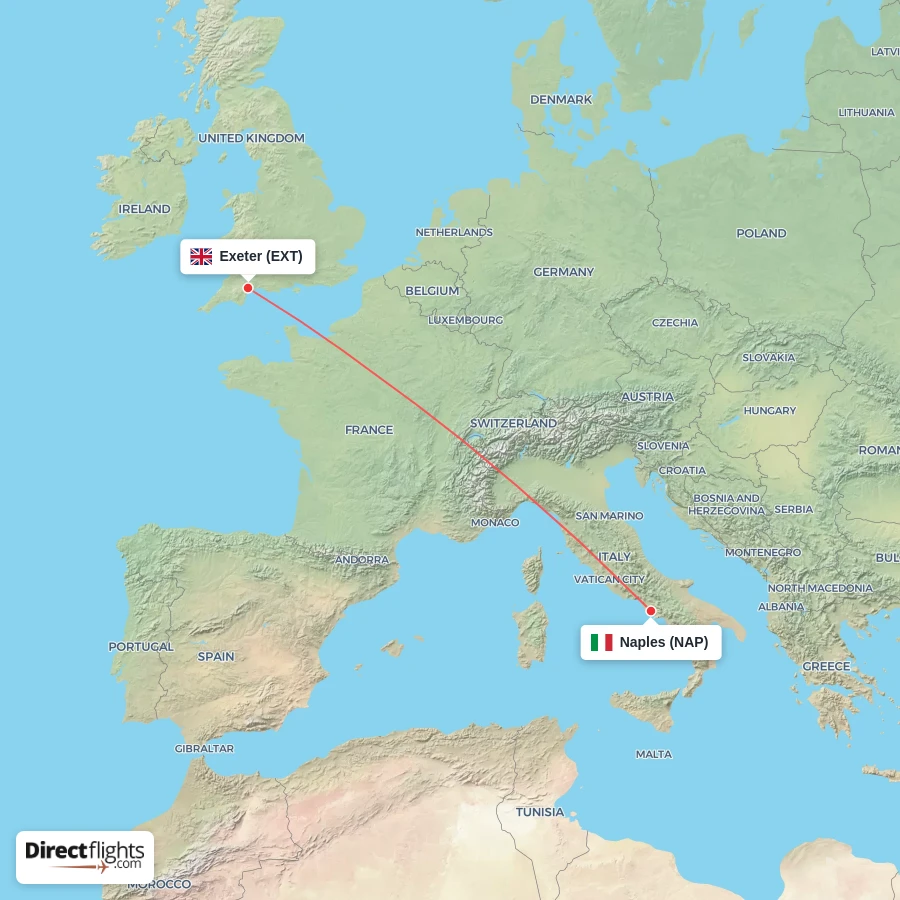 NAP - EXT route map