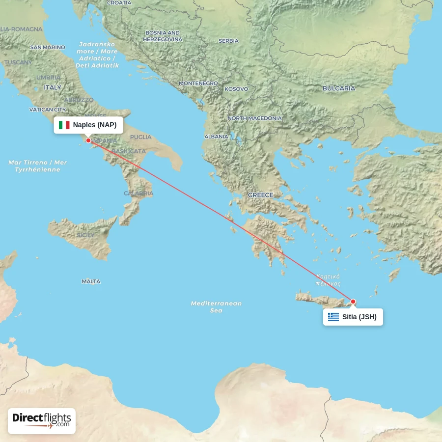 NAP - JSH route map