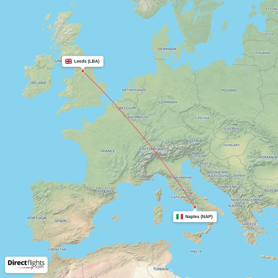 NAP - LBA route map