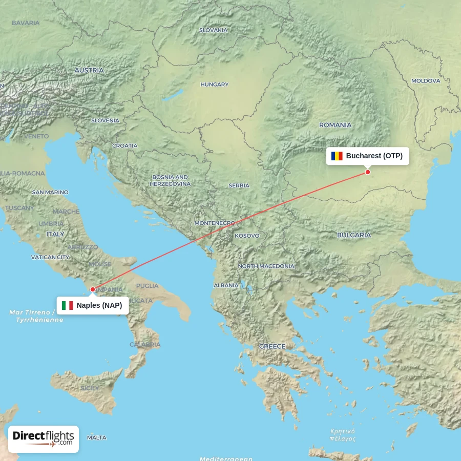 NAP - OTP route map
