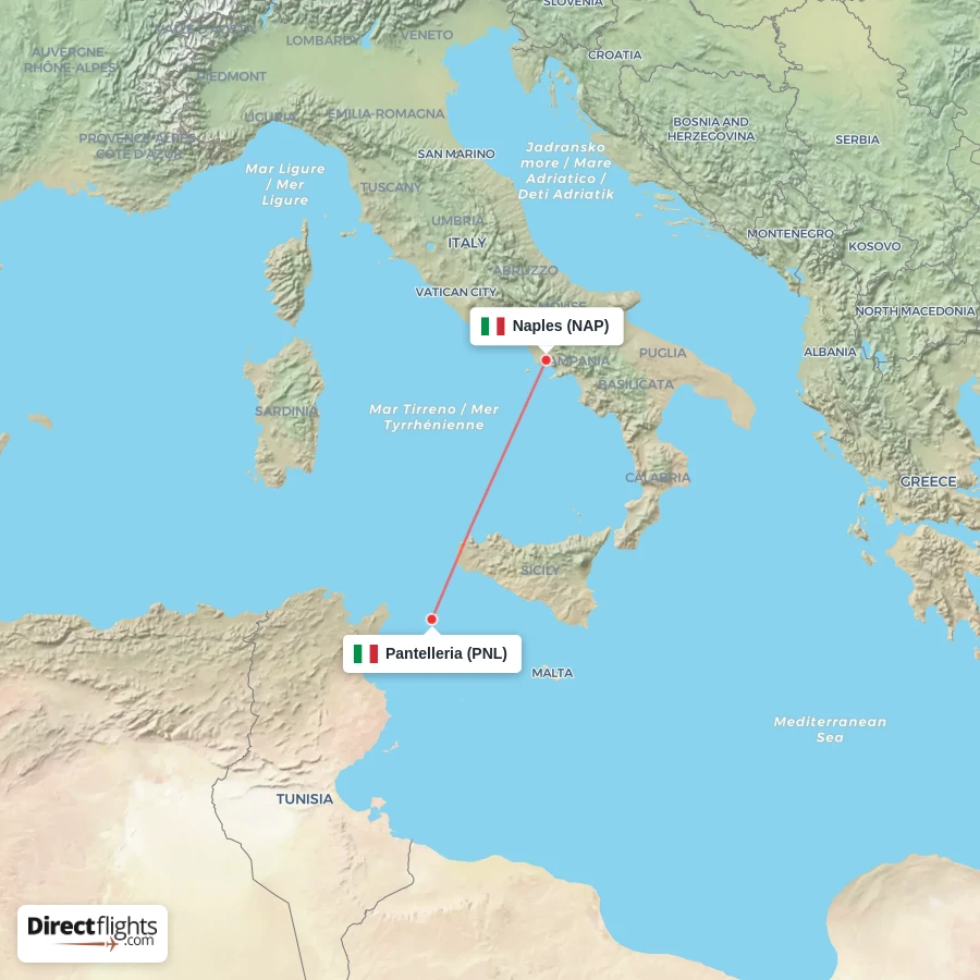 NAP - PNL route map