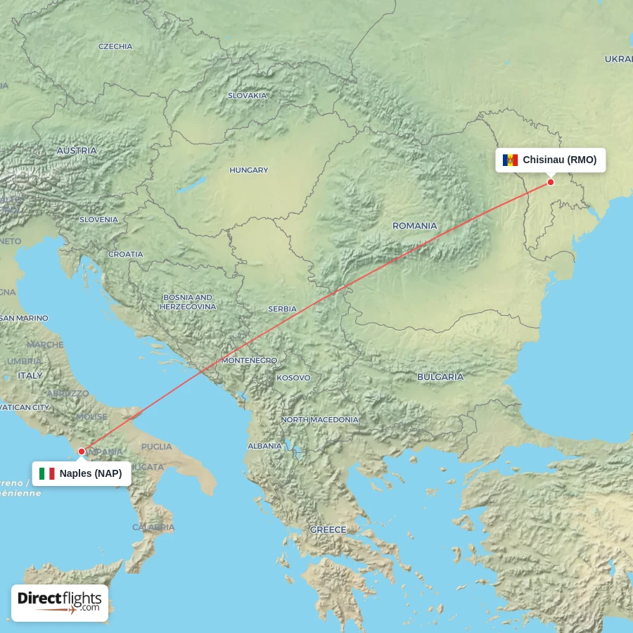 NAP - RMO route map