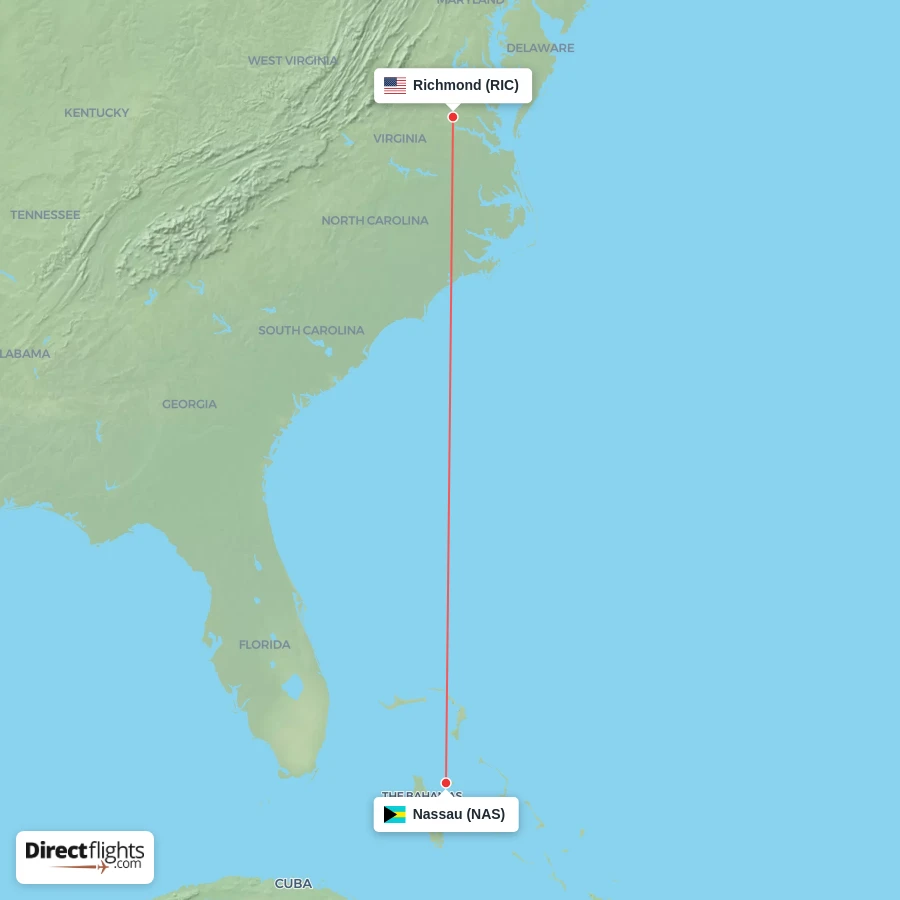 NAS - RIC route map
