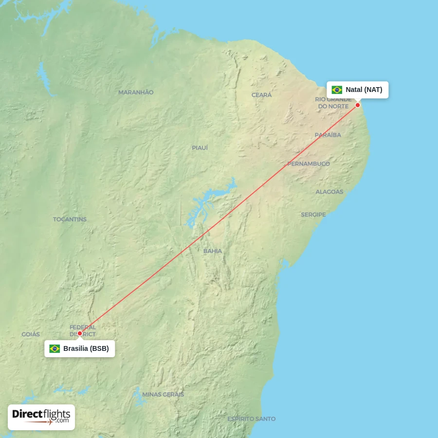 NAT - BSB route map