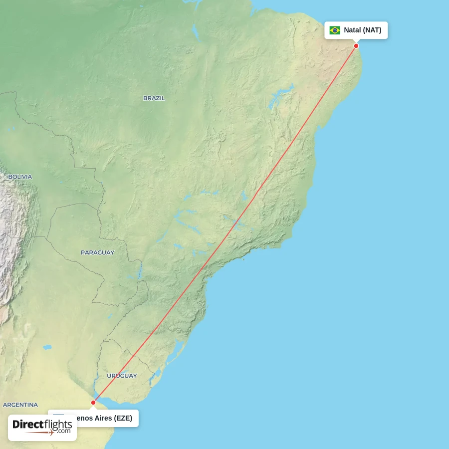 NAT - EZE route map