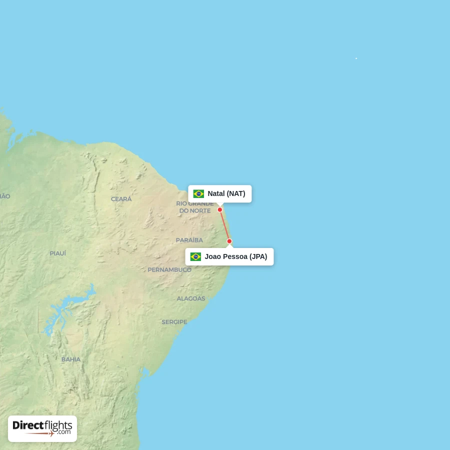 NAT - JPA route map