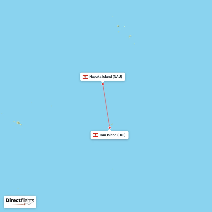 NAU - HOI route map