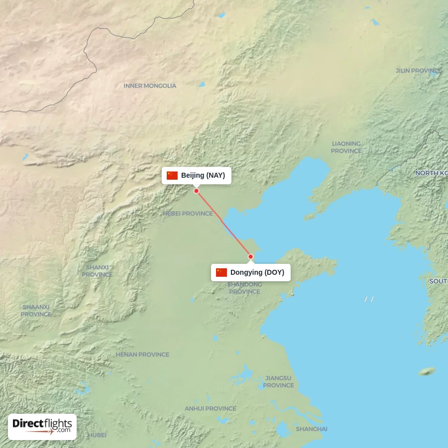 NAY - DOY route map