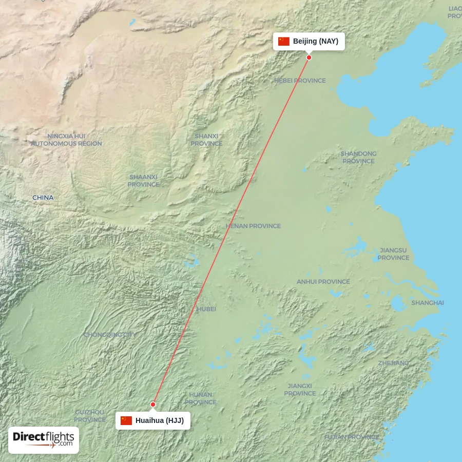 NAY - HJJ route map