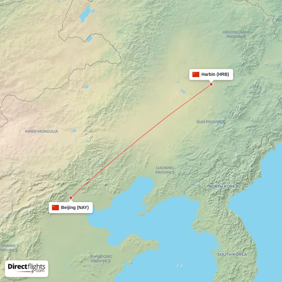 NAY - HRB route map