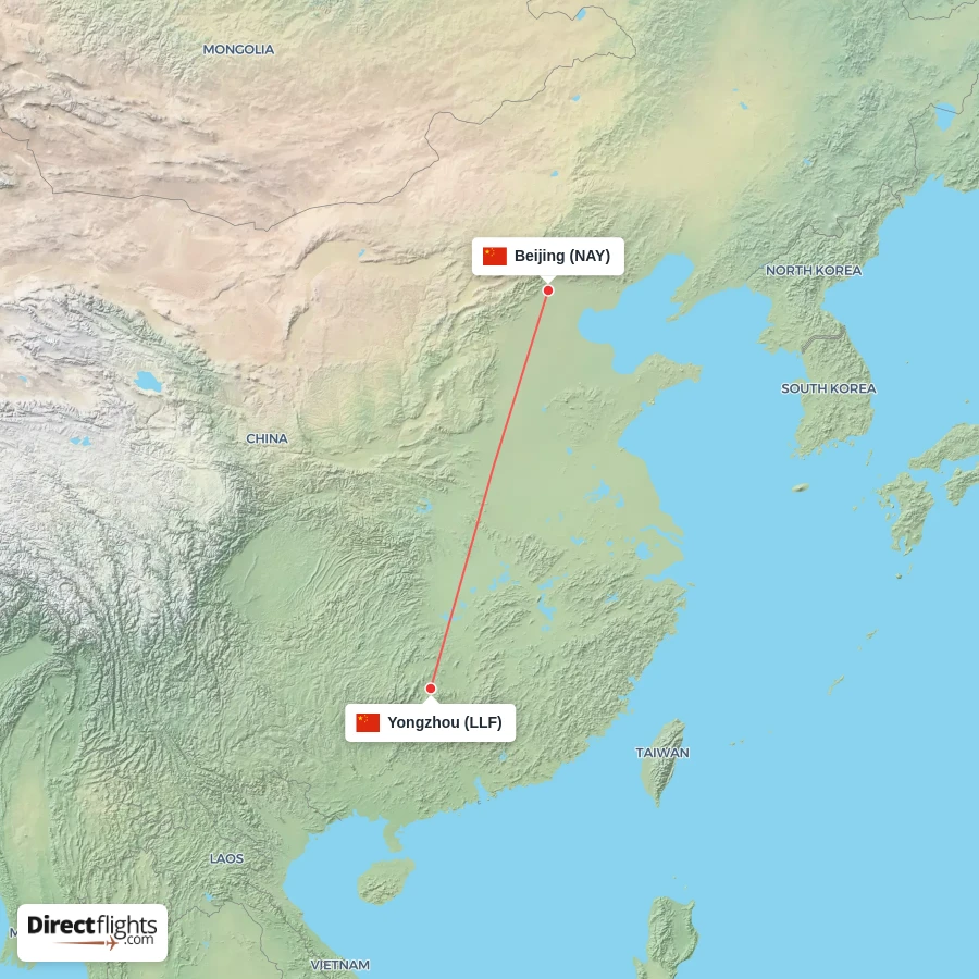 NAY - LLF route map
