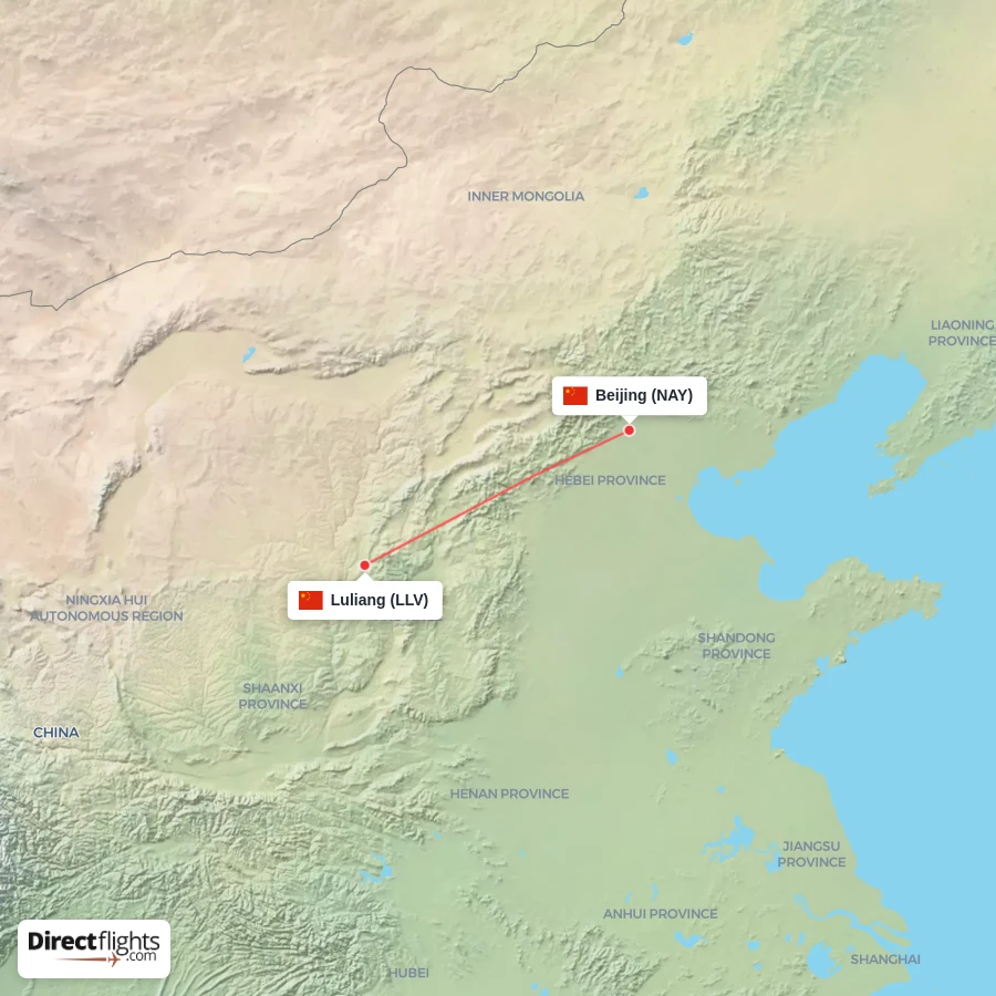 NAY - LLV route map