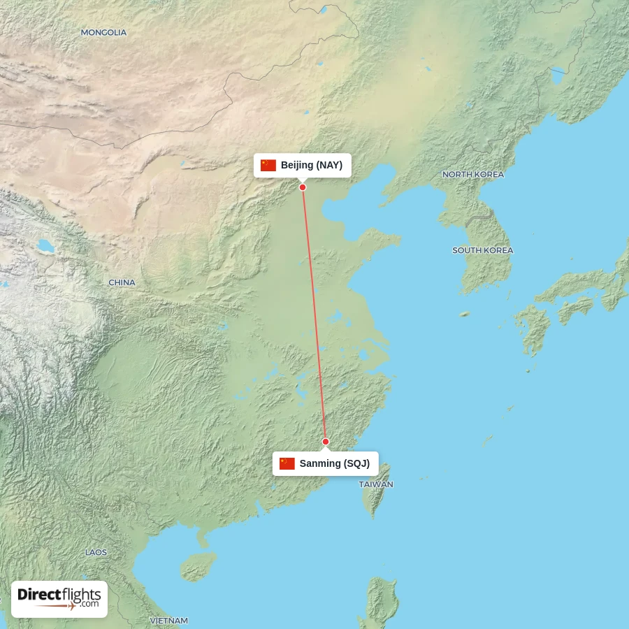 NAY - SQJ route map