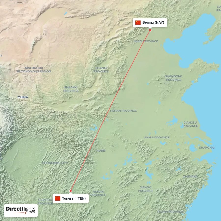 NAY - TEN route map