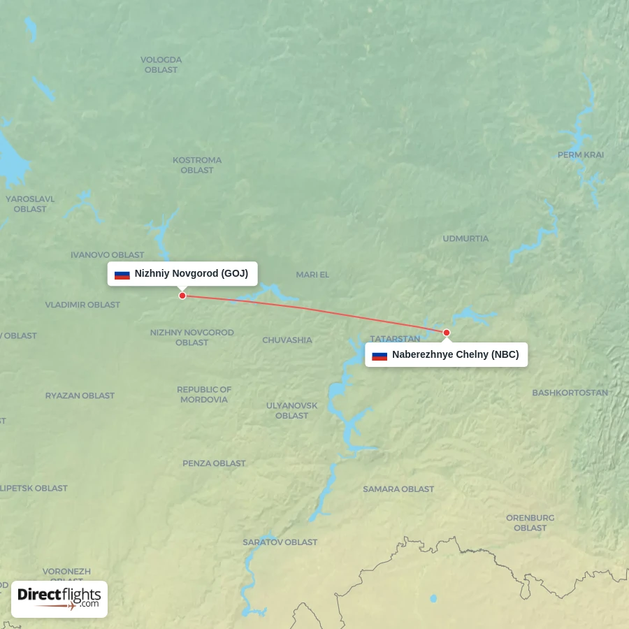 NBC - GOJ route map