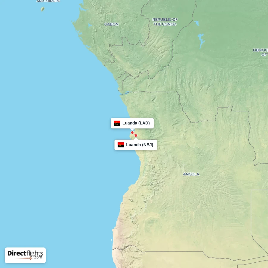 NBJ - LAD route map